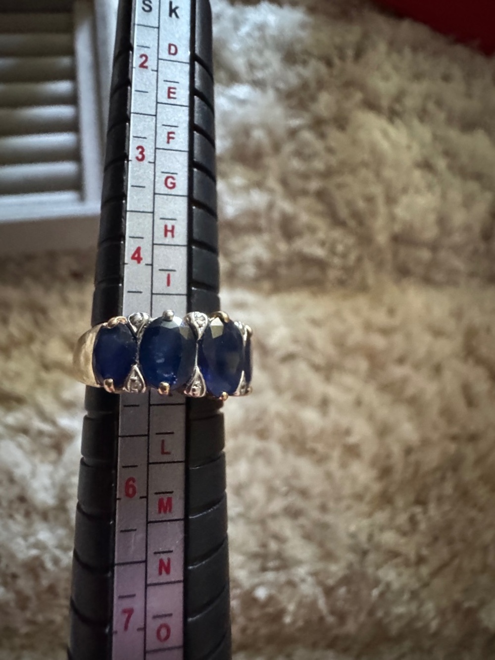 Sapphire 14k gold ring